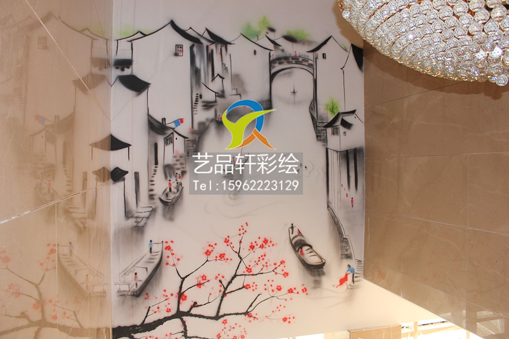 苏州商业彩绘的施工要点
