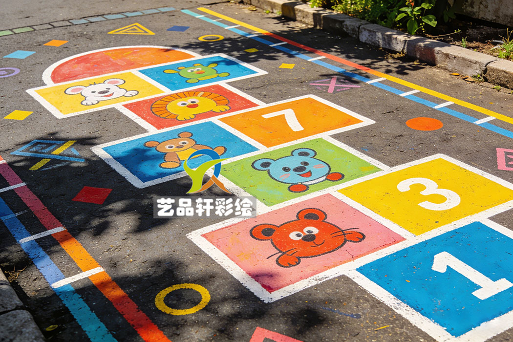 地面彩绘